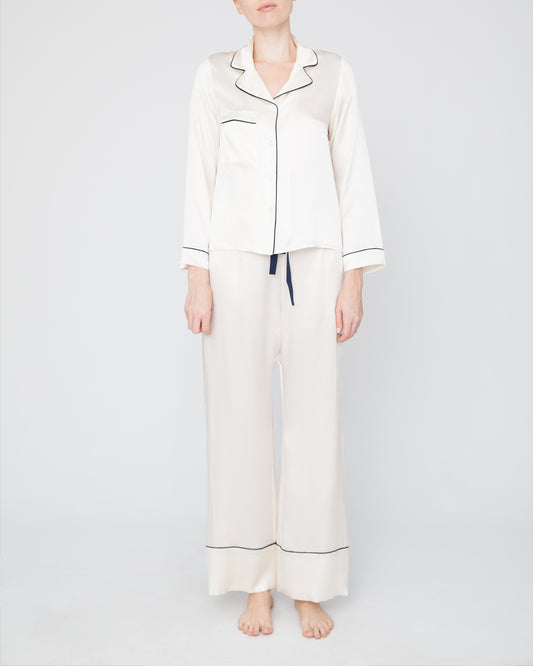 Cordi Silk Pajamas Ivory